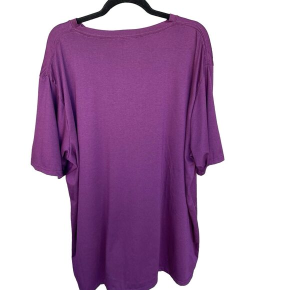 Cat Hair Glitter Shirt Womens Plus Size‎ 3X Purple Novelty Crazy Cat Lady - Picture 2 of 8